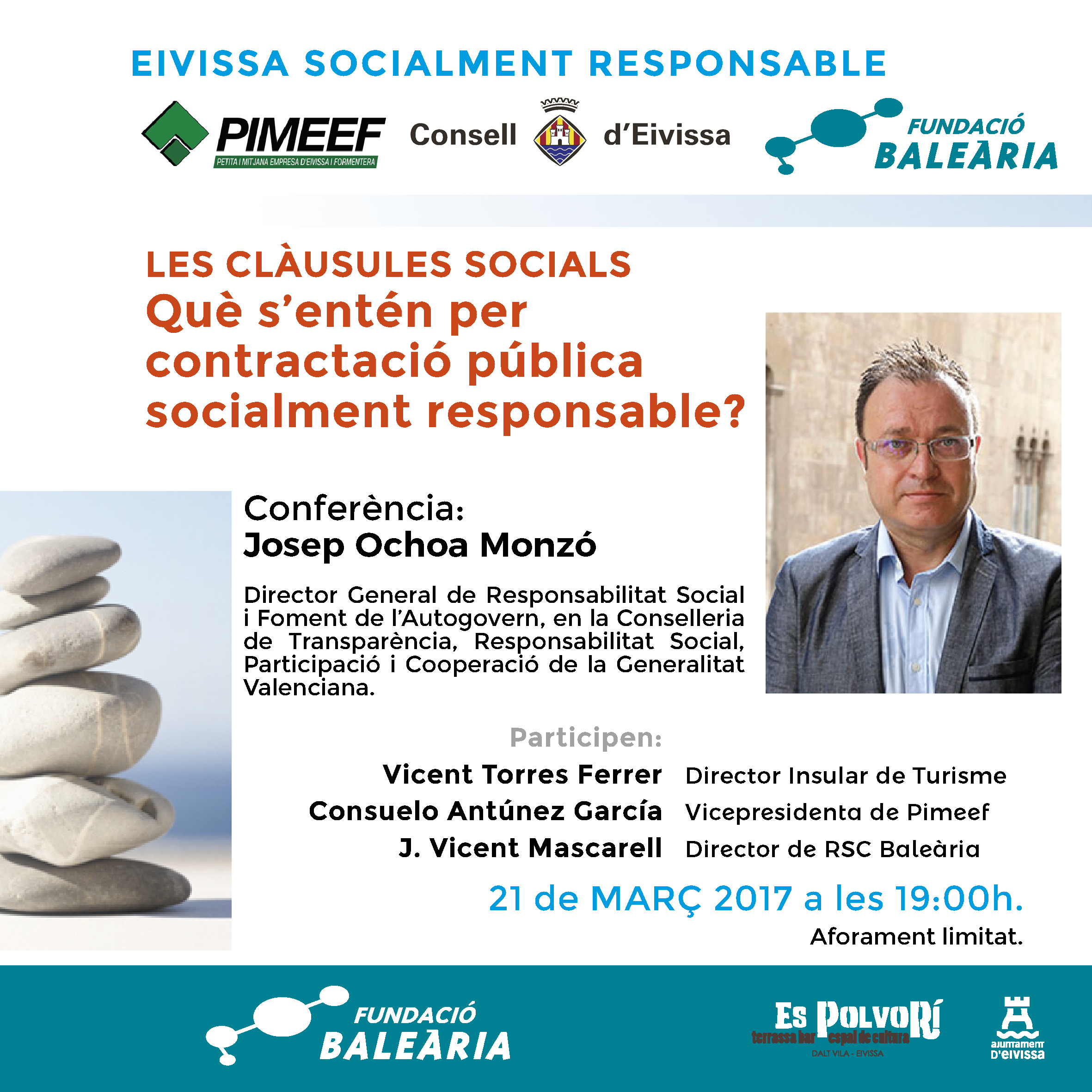 La Fundació Baleària, Pimeef y el Consell d’Eivissa organizan una conferencia sobre cláusulas sociales
