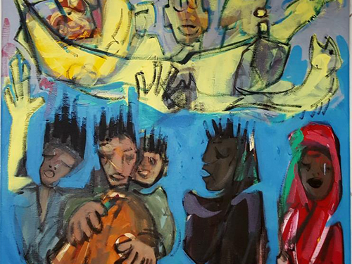 La Fundació Baleària trae a Es Polvorí la pintura del argelino Hachemi Ameur