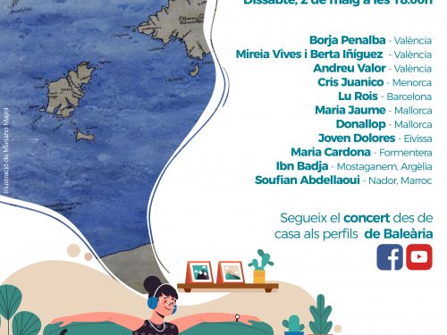 La Fundació Baleària organiza un festival de música ‘online’ el próximo sábado 2 de mayo
