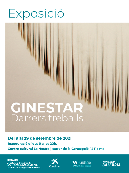 La Fundació Baleària inaugura una muestra del artista valenciano Josep Ginestar en el Espai Sa Nostra de Palma