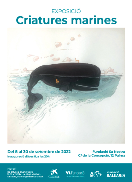 La Fundació Baleària presenta l’exposició ‘Criatures marines’ a Mallorca amb un missatge mediambiental