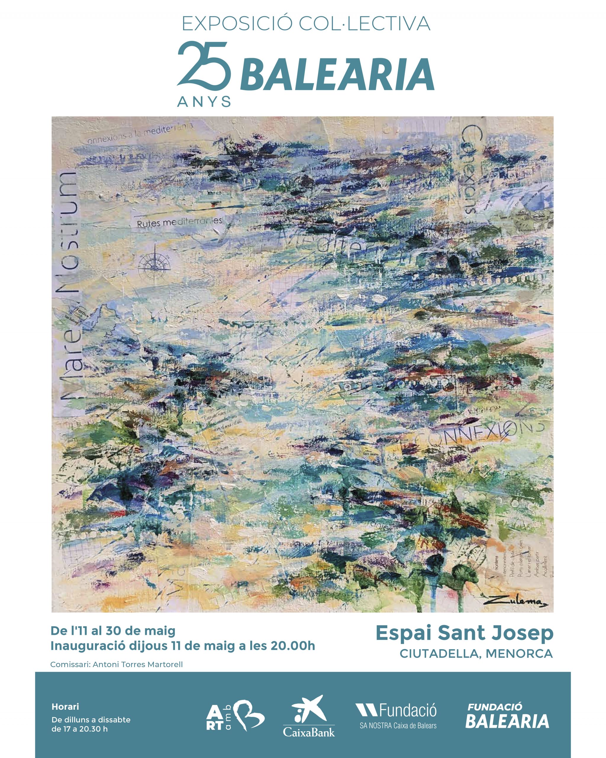 La Fundació Baleària inaugura a Ciutadella l’exposició col·lectiva ’25 anys Baleària’