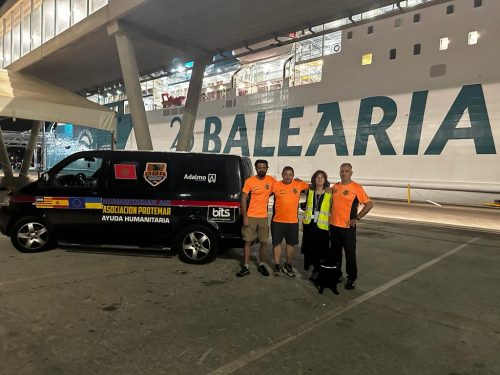 Baleària facilita el traslado de equipos de emergencia y rescate destinados a la ayuda humanitaria en Marruecos